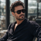 OBLVLO OBL-901: Luxuriöse schwarze quadratische Sonnenbrille für Herren, polarisierte Nylon-Fashion-Sonnenbrille, 400 UV-Schutz