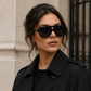OBLVLO OBL-901: Luxuriöse schwarze quadratische Sonnenbrille für Herren, polarisierte Nylon-Fashion-Sonnenbrille, 400 UV-Schutz