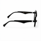 OBLVLO OBL-901: Luxuriöse schwarze quadratische Sonnenbrille für Herren, polarisierte Nylon-Fashion-Sonnenbrille, 400 UV-Schutz