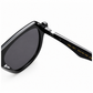 OBLVLO OBL-901: Luxuriöse schwarze quadratische Sonnenbrille für Herren, polarisierte Nylon-Fashion-Sonnenbrille, 400 UV-Schutz