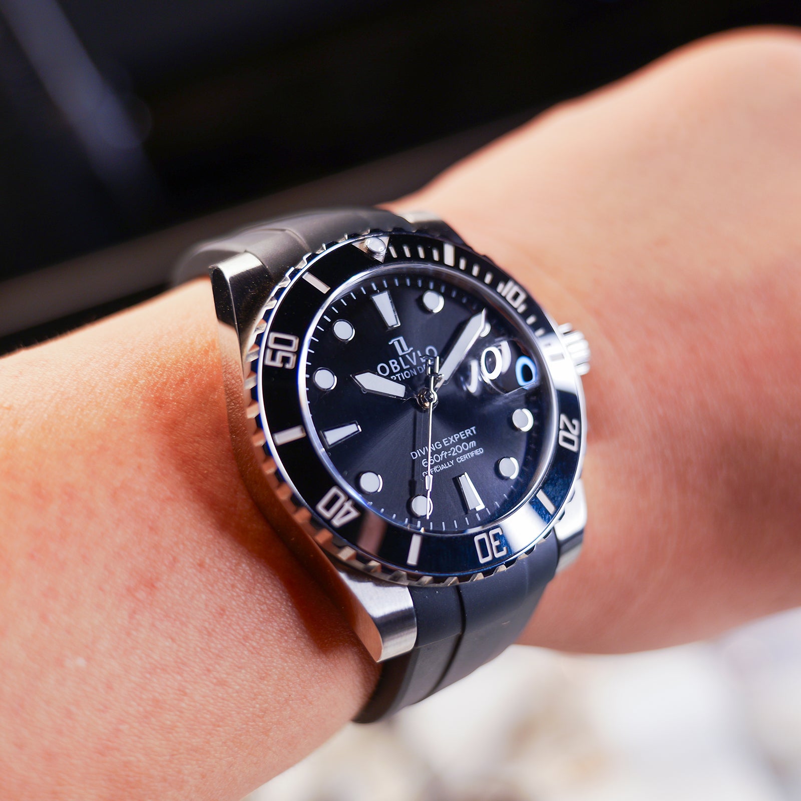 Best Luxury Vintage Automatic Dive Watches For Men Oblvlo Design DM-