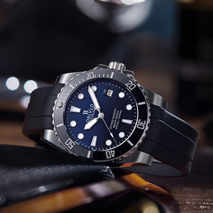 Luxury Classic Mens Automatic Dive Watches Under $500 - Oblvlo Design DM-SIM YLL