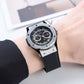 OBLVLO HM-GT Miyato Automatic Movement Watch - Rubber Strap & Date Luminous Fashion Watch