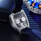 Luxury Men's Tonneau Automatic Tonneau Watch -  OBLVLO BG Racing Engine Series