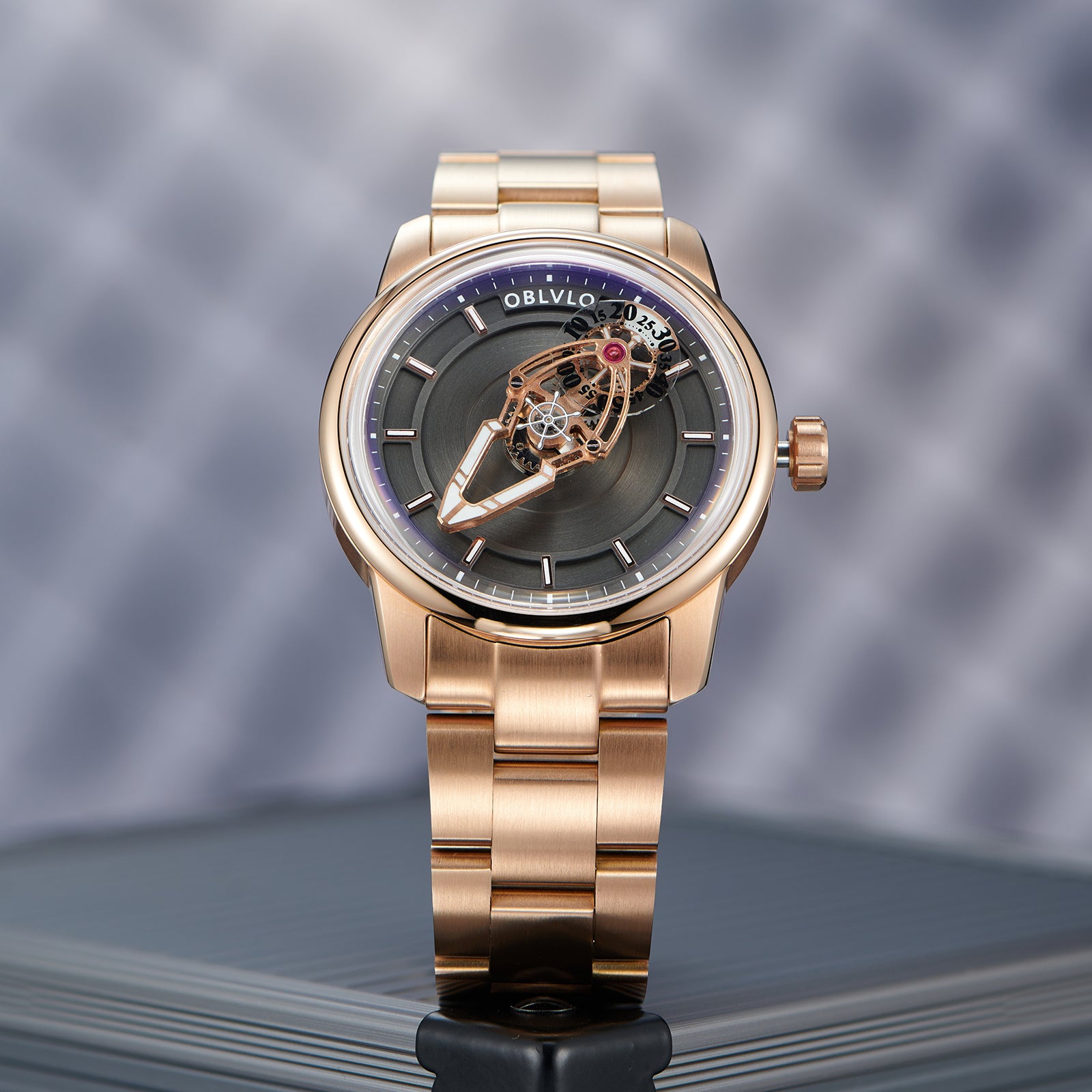 mens rose gold dress watch Citizen Men's BU2013-08E Eco-Drive Gold-Tone Watch with Brown Leather Band