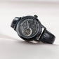 OBLVLO VMQ Series - Affordable Luxury All Black/Diamond Zirconia Case Mens Automatic Tourbillon Style Dial Dress Watches