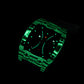 Affordable Luxury Oblvlo White Luminescent Carbon Fiber Skeleton Watches For Men