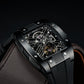 Best Luxury Black PVD Skeleton Automatic Watches - Oblvlo EM-ST BSBB