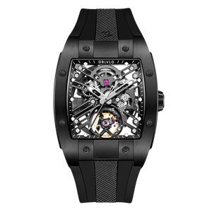 Best Luxury Black PVD Skeleton Automatic Watches - Oblvlo EM-ST BSBB