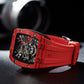 Best Luxury Tonneau Red Mechanical Skeleton Watches - Oblvlo EM-ST-RBRR