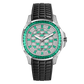 Luxury Green Baguette Stone Zircon/Moissanite Bezel Watch - 40mm Square OBLVLO FM-DSL