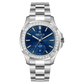 39mm OBLVLO FM-SL-DD-D 39mm Blue Dial Men's Automatic Business Watch with Crystal Diamond Bezel