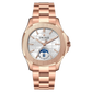 OBLVLO FM-SL-DD-D Rose Gold 39mm Square & White Dial Automatic Moonphase Business Wrist Watches