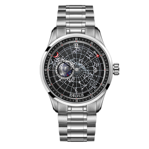 Affordable Luxury Black Starry Sky Automatic Steel Dress Watches - Oblvlo GC-SW-YBY