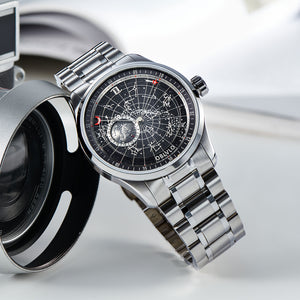 Affordable Luxury Black Starry Sky Automatic Steel Dress Watches - Oblvlo GC-SW-YBY