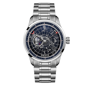 Affordable Luxury Blue Starry Sky Automatic Steel Dress Watches - Oblvlo GC-SW-YLY