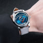 OBLVLO X GEARMAGUS MS07 Racing Time Blue Dial Watch - Sellita SW200 Automatic Movement