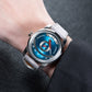 OBLVLO X GEARMAGUS MS07 Racing Time Blue Dial Watch - Sellita SW200 Automatic Movement