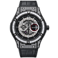 OBLVLO HM-GT - Men's Classic All Black Case & Dial with Date Miyato Automatic Movement Waterproof Watch