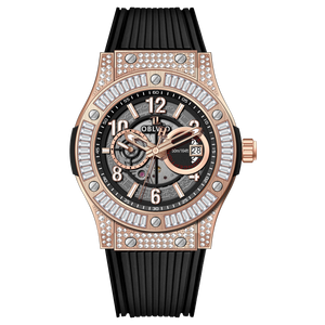 OBLVLO HM-GT - Mens Rose Gold Case Miyato Automatic Watch for Men with Date Luminous Fashion Wristwatch