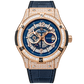 Montres automatiques étanches OBLVLO HM-GT en or rose pour hommes avec bracelet en caoutchouc et cadran lumineux facile à lire