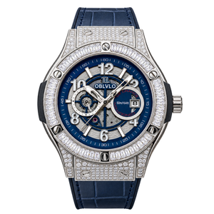 OBLVLO HM-GT Herren Automatik-Uhr Miyato 44MM Zifferblatt 50M Wasserdicht Leuchtzeiger mit Datumsanzeige