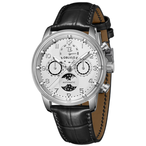 Best Luxury OBLVLO IM MUT-MP Moon Phase Style Automatic Watch for Men