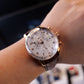 Affordable Luxury Men Pilot Chronograph Rose Gold Watches - Oblvlo Design IM-MU PWW