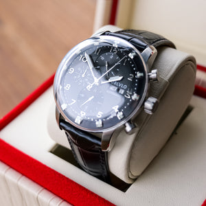 Erschwingliche Luxus-Chronograph-Automatik-Herrenuhr - Oblvlo Design IM-MU YBB