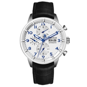 Beste erschwingliche Luxus-Piloten-Chronographenuhr für Herren – Oblvlo Design IM-MU YWB