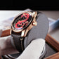 Red Chinese Dragon Automatic Skeleton Watches from OBLVLO JM Dragon Series