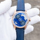 Unique Blue Pacific Ocean Maps Dial Automatic Watches For Mens - OBLVLO JM EARTH Series