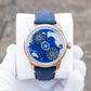 Unique Blue Pacific Ocean Maps Dial Automatic Watches For Mens - OBLVLO JM EARTH Series