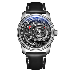 Luxury Men's Automatic Unique Carbon Fiber Skeleton Watch - OBLVLO JM ROTOR Series