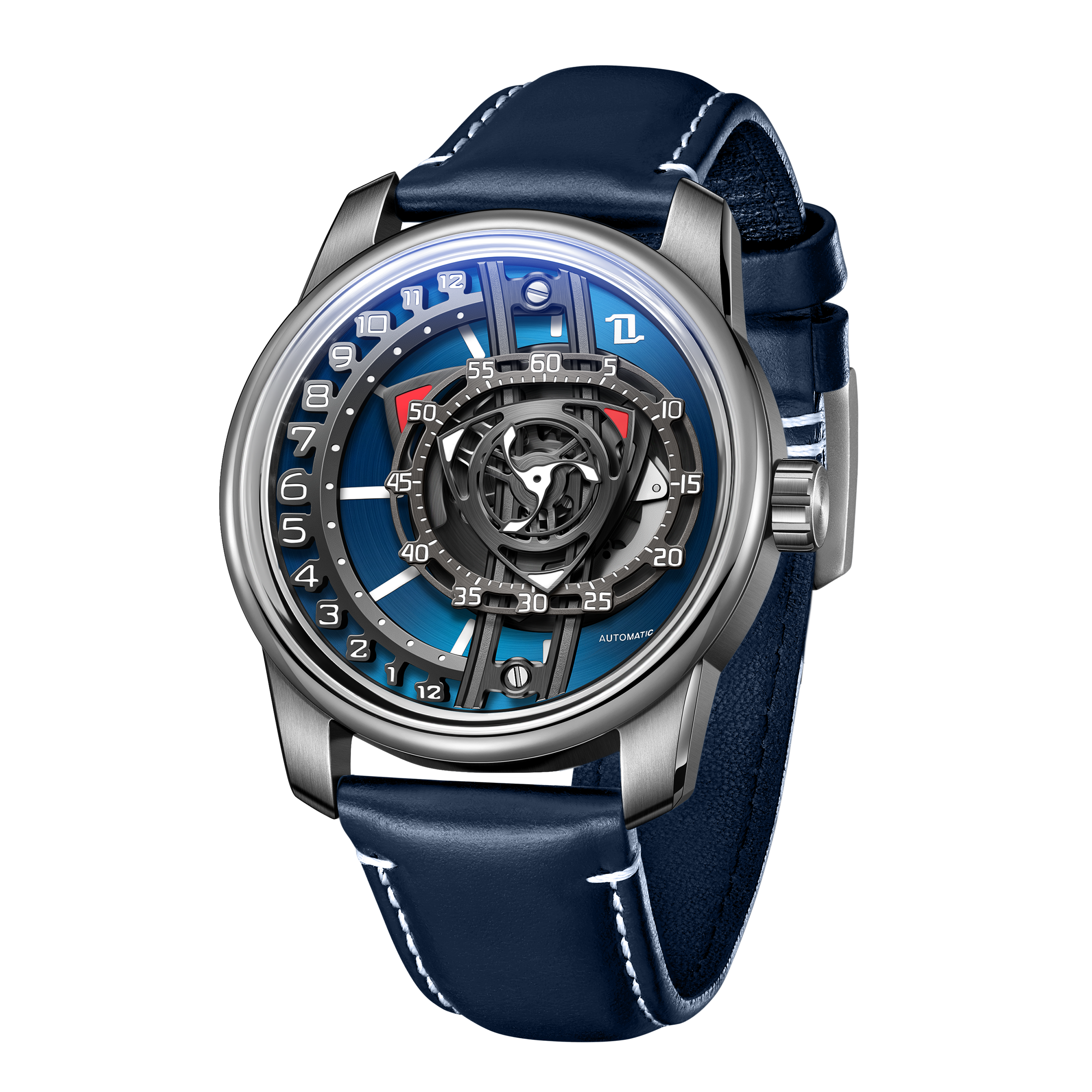 OBLVLOの機械式時計です。 Luxury Men's Automatic Unique Skeleton Watch - OBLVLO JM