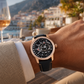42mm Men Rotary Engine Style Watch - Rose Gold OBLVLO JM ROTOR Miyota 8215 Movement Jump Hour Automatic Watch
