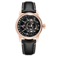 42mm Men Rotary Engine Style Watch - Rose Gold OBLVLO JM ROTOR Miyota 8215 Movement Jump Hour Automatic Watch