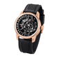 42mm Men Rotary Engine Style Watch - Rose Gold OBLVLO JM ROTOR Miyota 8215 Movement Jump Hour Automatic Watch