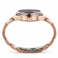 42mm Men Rotary Engine Style Watch - Rose Gold OBLVLO JM ROTOR Miyota 8215 Movement Jump Hour Automatic Watch