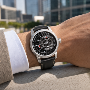 Luxuriöse Herren-Automatikuhr mit einzigartigem Skelett aus Karbonfaser – OBLVLO JM ROTOR-Serie