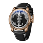 Einzigartige Automatikuhren für Herren mit Zifferblatt aus Roségold und schwarzem Kaltemaille – OBLVLO JM-Sailing