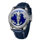OBLVLO JM-Sailing | Affordable Luxury Blue Cold Enamel Dial & Pacific Ocean Maps Automatic Watches
