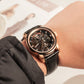 Best Rose Gold Mens Automatic Skeleton Watches for Sale - Luxury BLVLO KM Series