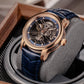 BLVLO KM Series Men's Unique Automatic Skeleton Rose Gold Watches