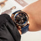 BLVLO KM Series Men's Unique Automatic Skeleton Rose Gold Watches