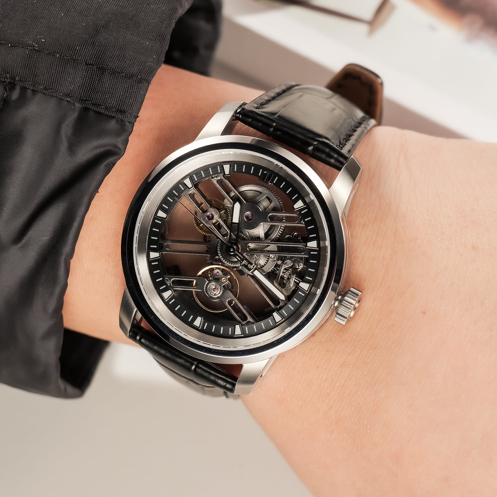 Best Luxury Blue Dial Skeleton Automatic Watches - OBLVLO KM-YLBL