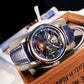 Best Luxury Blue Dial Skeleton Automatic Watches - BLVLO KM-YLBL