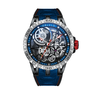 Affordable Oblvlo LM Series Luxury Automatic Skeleton Watches For Men