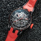 Affordable Oblvlo Men Luxury Automatic Skeleton Watches Plated With Black PVD