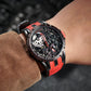 Affordable Oblvlo Men Luxury Automatic Skeleton Watches Plated With Black PVD